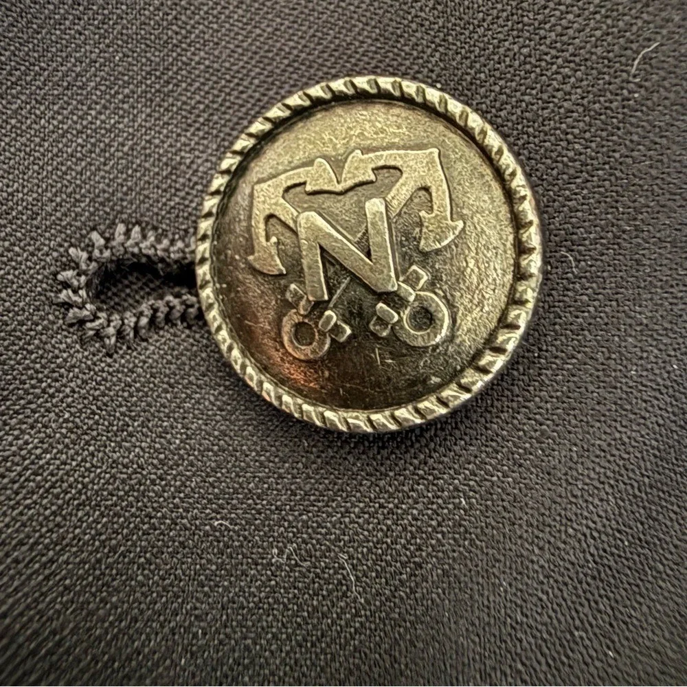 Nautica Wool 2-button Navy Blazer Anchor Nautical‎ Solver Metal Buttons 46R EUC
